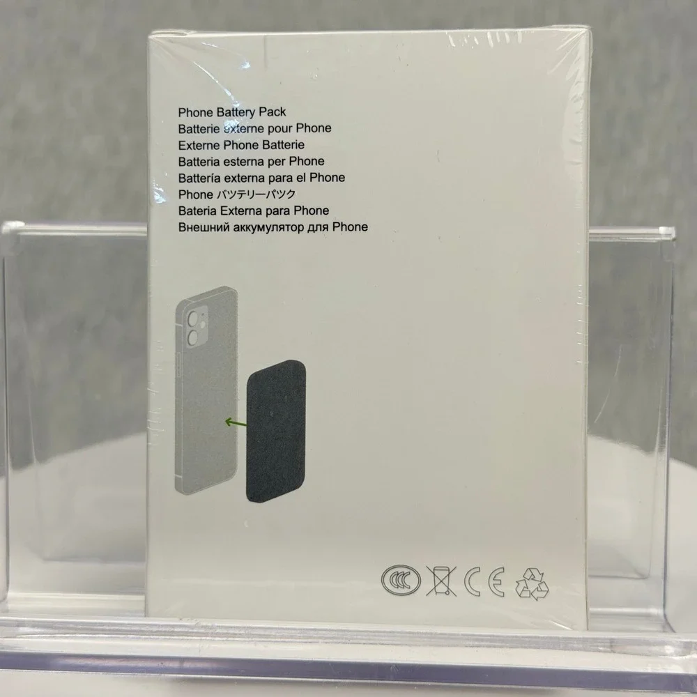 Magnetic Battery Pack 10000mAh External Phone Power Bank White New